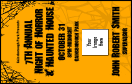Spider Web VIP Event Badge Medium with 1 custom image upload and customizable text.