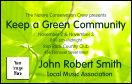 Nature Series - Green Leaves VIP Event Badge Medium with lush foliage in the background.