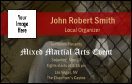 Mixed Martial Arts (Green) VIP Event Badge Medium with 1 image upload and customizable text.