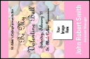 Valentine's Day VIP Event Badge Small has 1 logo upload spot and charming background design.