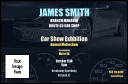 Car Show Speed Dial VIP Event Badge Small with image upload and 13 text lines.