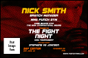 MMA The Fight Night VIP Event Badge Small with 1 custom image upload and gritty background.