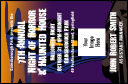 Haunted House VIP Event Badge Small with unique numbering, customizable text, 1 image upload.