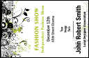 Fashion Show VIP Event Badge Small has easy-to-customize text and 1 logo upload.