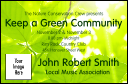 Nature Series - Green Leaves VIP Event Badge Small with 8 lines of customizable text.