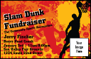 Basketball VIP Event Badge Small with 1 image upload.