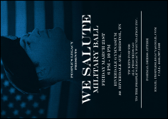 Military Ball - The Salute Club Flyer with distinguished design and customizable text.