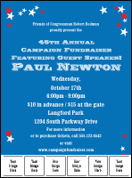 Red, White, and Blue Stars Image Flyer