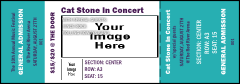 Big Logo Turquoise Reserved Event Ticket with an image upload