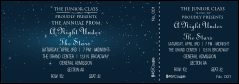 A celestial Star Theme Reserved Event Ticket