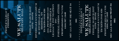 Military Ball - The Salute Reserved Event Ticket with CSV file upload and customizable text.