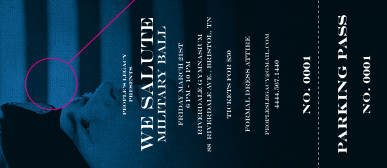 Military Ball - The Salute Hang Tag