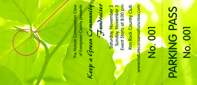 Nature Series - Green Leaves Hang Tag with unique numbering and lush background.