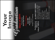 Graduation Diploma Upload Image Invitation with customizable text.