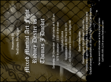 Mixed Martial Arts (Green) Invitation