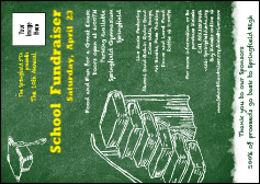 Education Chalk Board Postcard Mailer with throwback look.