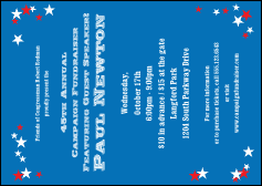 Red, White, and Blue Stars Postcard