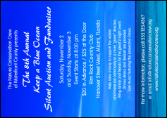 Nature Series - Blue Ocean Postcard with striking seascape background.