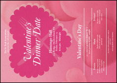 Valentine's Dinner Date Postcard Mailer