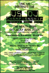 Camouflage Green White Yellow Poster with cool background and typeface.