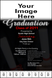 Graduation Diploma Upload Image Poster with 9 image upload spots.