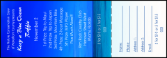 Part of our Nature Series Blue Ocean Event Pack, this deep blue raffle ticket design with ocean background is striking and will catch everyone's attention.