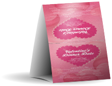 Valentine's Dinner Date Table Tent