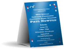 Red, White, and Blue Stars Table Tent