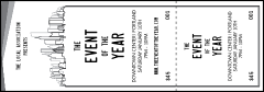 All Purpose Skyline Black and White Event Ticket