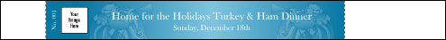 Christmas Angel Tyvek Pro Wristband has 1 logo upload and room for basic event info.