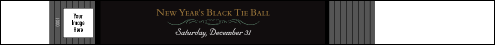 Classic Black Pinstripe Tyvek Pro Wristband