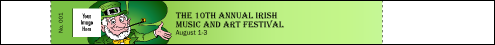 St. Patrick's Day Tyvek Pro Wristband