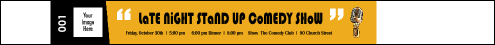 Comedy Retro Tyvek Pro Wristband with image upload
