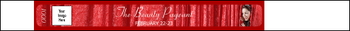 Beauty Pageant Tyvek Pro Wristband with retro design.