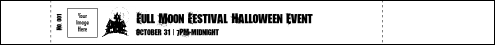 Haunted House Tyvek Pro Wristband with image upload.