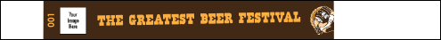 Beer Festival Artisan Tyvek Pro Wristband with custom image upload.