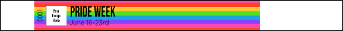 Rainbow Stripes Tyvek Pro Wristband with vivid color and image upload.