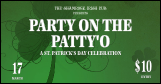 St. Patrick's Day Shamrock Twitter Post