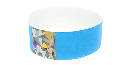 Blue Hologram Tyvek Wristband (300 pack)