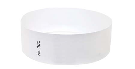 Standard Tyvek Wristband (white)