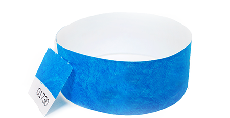 Stub Tyvek Wristband (blue)