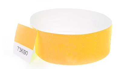 Stub Tyvek Wristband (orange)