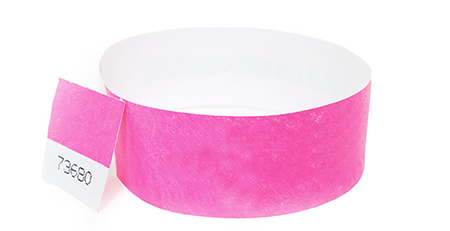 Stub Tyvek Wristband (pink)