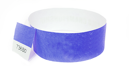 Stub Tyvek Wristband (purple)