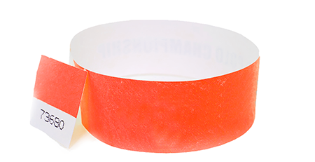 Stub Tyvek Wristband (red)