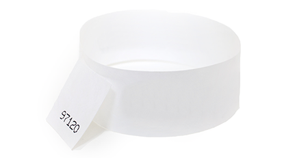 Stub Tyvek Wristband (white)