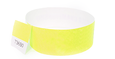 Stub Tyvek Wristbands (yellow)