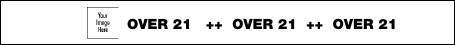 Over 21 Tyvek Wristband