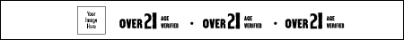 Over 21 Tyvek Wristband