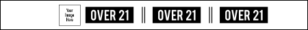 Over 21 Tyvek Wristband